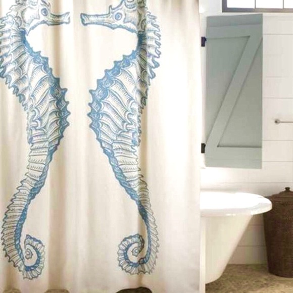 Anthropologie Other - Seahorse Shower Curtain Thomas Paul